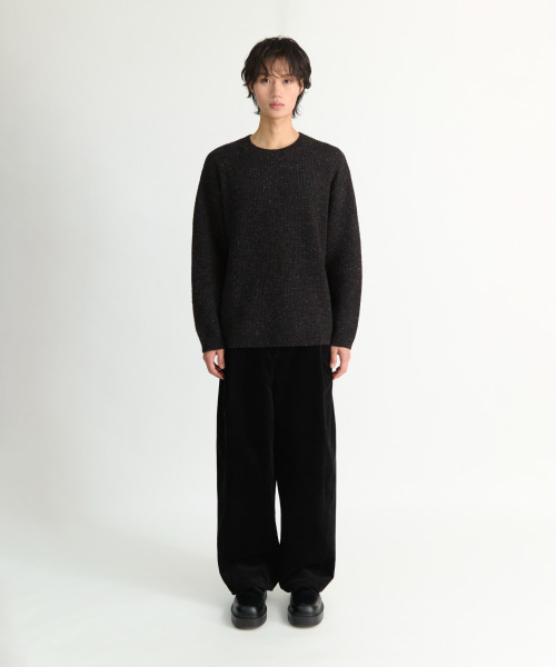 NONBLANK（ノンブランク）の「ネフラウンドニット_BLACK（ニット/セーター・メンズ・ブラック・MEDIUM/LARGE/X-LARGE）」の7枚目の写真