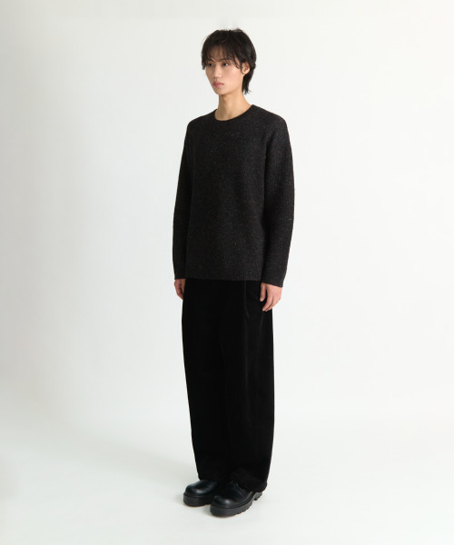 NONBLANK（ノンブランク）の「ネフラウンドニット_BLACK（ニット/セーター・メンズ・ブラック・MEDIUM/LARGE/X-LARGE）」の8枚目の写真