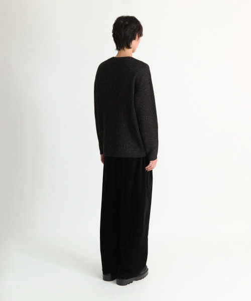 NONBLANK（ノンブランク）の「ネフラウンドニット_BLACK（ニット/セーター・メンズ・ブラック・MEDIUM/LARGE/X-LARGE）」の9枚目の写真