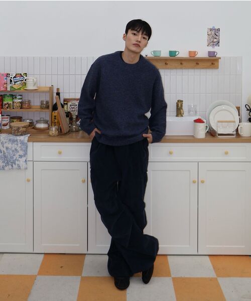 NONBLANK（ノンブランク）の「ネフラウンドニット_BLACK（ニット/セーター・メンズ・ブラック・MEDIUM/LARGE/X-LARGE）」の15枚目の写真