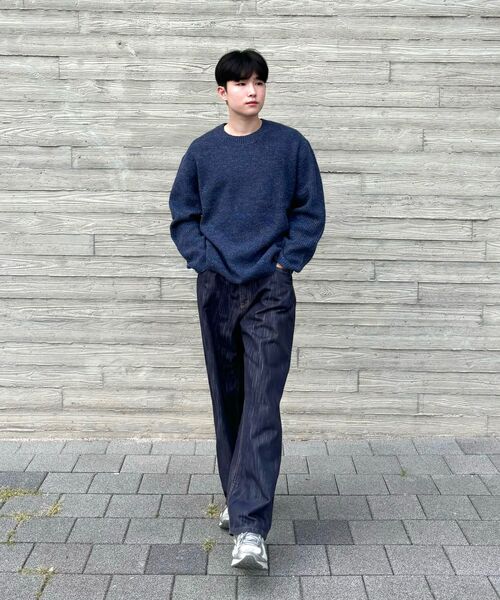 NONBLANK（ノンブランク）の「ネフラウンドニット_BLACK（ニット/セーター・メンズ・ブラック・MEDIUM/LARGE/X-LARGE）」の17枚目の写真