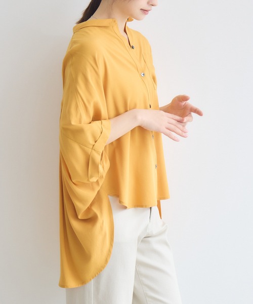 KATHARINE ROSS(キャサリンロス)の「バックギャザーショートブラウス(シャツ/ブラウス・レディース・カーキ/イエロー・FREE)」の12枚目の写真