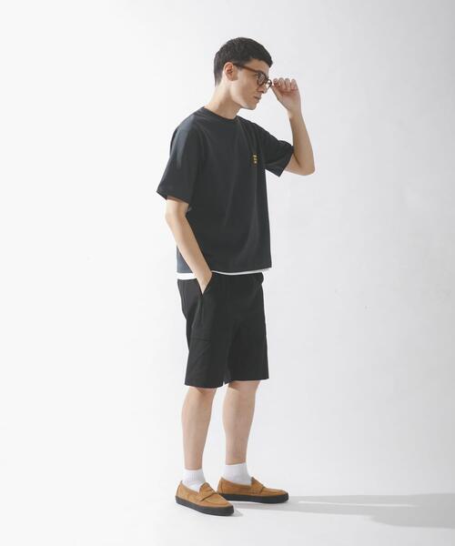 URBAN RESEARCH Sonny Label(アーバンリサーチサニーレーベル)の「ワンポイント刺繍ショートスリーブTシャツ(Tシャツ/カットソー・メンズ・ホワイト/チャコールグレー/ネイビー・MEDIUM/LARGE/X-LARGE)」の4枚目の写真