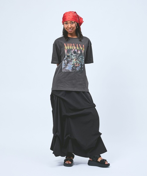 niko and...(ニコアンド)の「【NIRVANA / ニルヴァーナ】アソートTシャツ(Tシャツ/カットソー・レディース・チャコール/ブラウン・FREE)」の17枚目の写真
