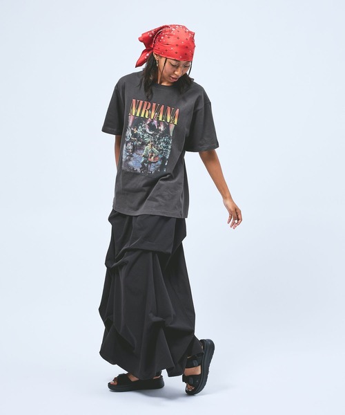 niko and...(ニコアンド)の「【NIRVANA / ニルヴァーナ】アソートTシャツ(Tシャツ/カットソー・レディース・チャコール/ブラウン・FREE)」の18枚目の写真