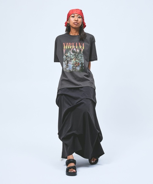 niko and...(ニコアンド)の「【NIRVANA / ニルヴァーナ】アソートTシャツ(Tシャツ/カットソー・レディース・チャコール/ブラウン・FREE)」の15枚目の写真