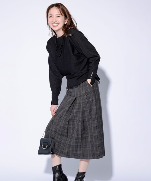 ANY SIS(エニィスィス)の「レース付きサテン ブラウス(シャツ/ブラウス・レディース・グレー系/ホワイト系・X-LARGE)」の7枚目の写真