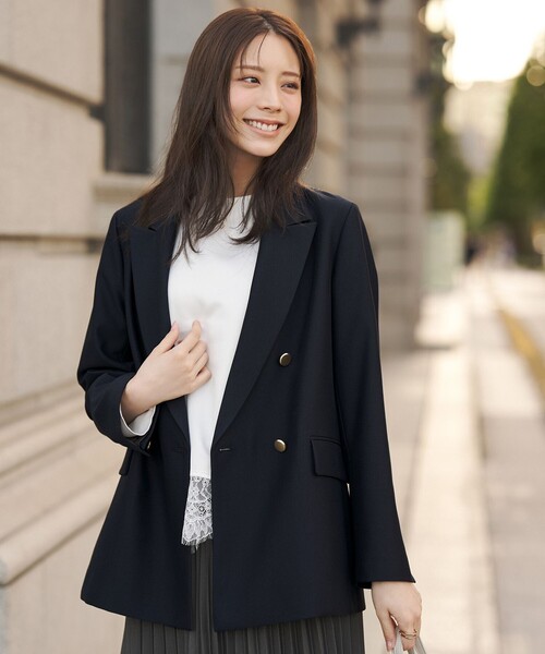 ANY SIS(エニィスィス)の「レース付きサテン ブラウス(シャツ/ブラウス・レディース・グレー系/ホワイト系・X-LARGE)」の13枚目の写真