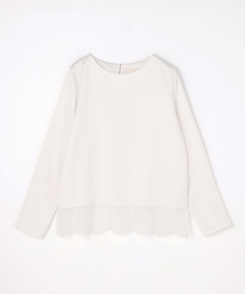 ANY SIS(エニィスィス)の「レース付きサテン ブラウス(シャツ/ブラウス・レディース・グレー系/ホワイト系・X-LARGE)」の16枚目の写真