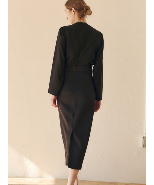 LETQSTUDIO(レチケットスタジオ)の「シグネチャーハイウエストスカート、ブラック(スカート・レディース・その他・SMALL/MEDIUM)」の3枚目の写真