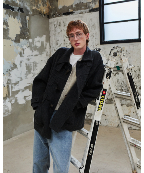 THEENDQUESTION(ジエンドクエスチョン)の「Toggle handmade coat / DARK GRAY(ダッフルコート・レディース・その他・FREE)」の3枚目の写真
