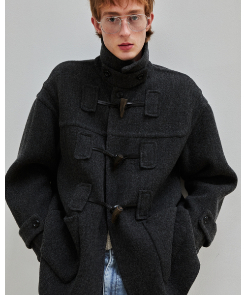 THEENDQUESTION(ジエンドクエスチョン)の「Toggle handmade coat / DARK GRAY(ダッフルコート・レディース・その他・FREE)」の4枚目の写真