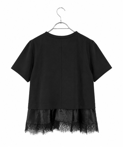 Marilyn Moon(マリリンムーン)の「eyelash lace hem cut-sew(Tシャツ/カットソー・レディース・ブラック/ホワイト/グリーン・FREE)」の21枚目の写真