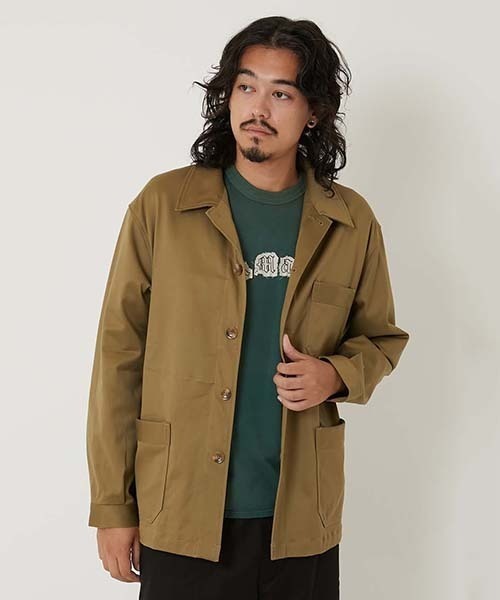 HOLLYWOOD RANCH MARKET(ハリウッドランチマーケット)の「ジャーマンチノ カバーオールジャケット(カバーオール・メンズ・カーキ/ダークオリーブ/ブラック・L/M/S/XL)」の6枚目の写真