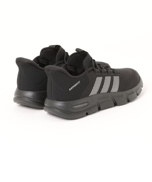 adidas（アディダス）の「adidas アディダス CF FLEX RAPIDFIT WIDE レディースシューズ(CFフレックスラピッドフィット) HP6992 [HF] コアブラック/コアブラック/カーボン（スニーカー・レディース・ブラック×ブラック・22.5cm/23.0cm/23.5cm/24.0cm/24.5cm/25.0cm）」の2枚目の写真