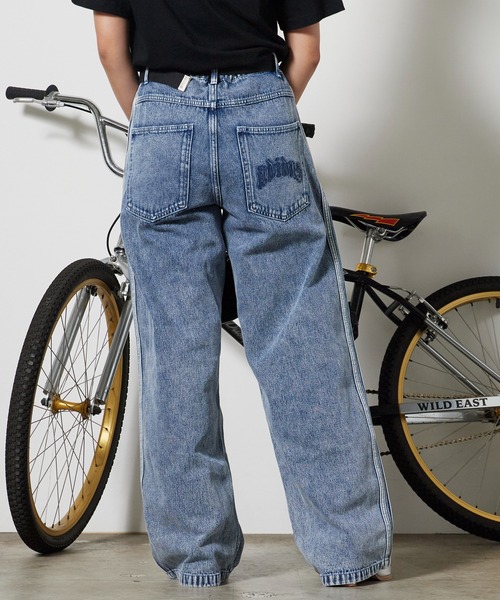 adidas(アディダス)の「adidas/アディダス SST DENIM JEANS STRAIGHT LEG デニム ジーンズ ストレートレッグ デニムパンツ ワイドパンツ ストレートシルエット サイドライン メンズ レディース 2026年 夏 夏服(デニムパンツ・メンズ・ブルー・30inch/32inch/34inch/36inch)」の14枚目の写真
