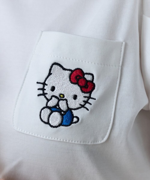 WILLSELECTION(ウィルセレクション)の「WILLSELECTION×HELLO KITTY 刺繍カットトップス(Tシャツ/カットソー・レディース・ブラック/オフホワイト/ホワイト系その他/ブラック系その他・FREE)」の5枚目の写真