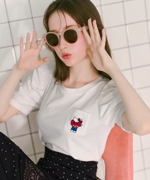 WILLSELECTION(ウィルセレクション)の「WILLSELECTION×HELLO KITTY 刺繍カットトップス(Tシャツ/カットソー・レディース・ブラック/オフホワイト/ホワイト系その他/ブラック系その他・FREE)」の20枚目の写真