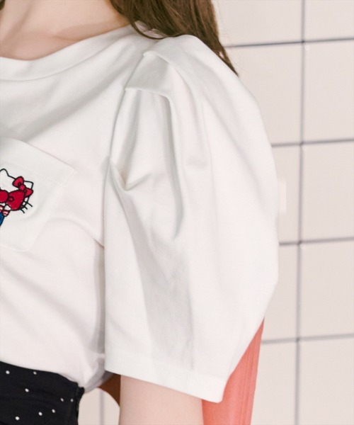 WILLSELECTION(ウィルセレクション)の「WILLSELECTION×HELLO KITTY 刺繍カットトップス(Tシャツ/カットソー・レディース・ブラック/オフホワイト/ホワイト系その他/ブラック系その他・FREE)」の14枚目の写真