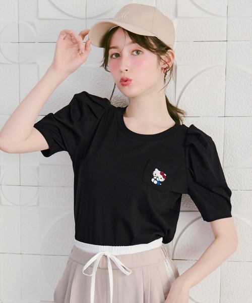 WILLSELECTION(ウィルセレクション)の「WILLSELECTION×HELLO KITTY 刺繍カットトップス(Tシャツ/カットソー・レディース・ブラック/オフホワイト/ホワイト系その他/ブラック系その他・FREE)」の12枚目の写真