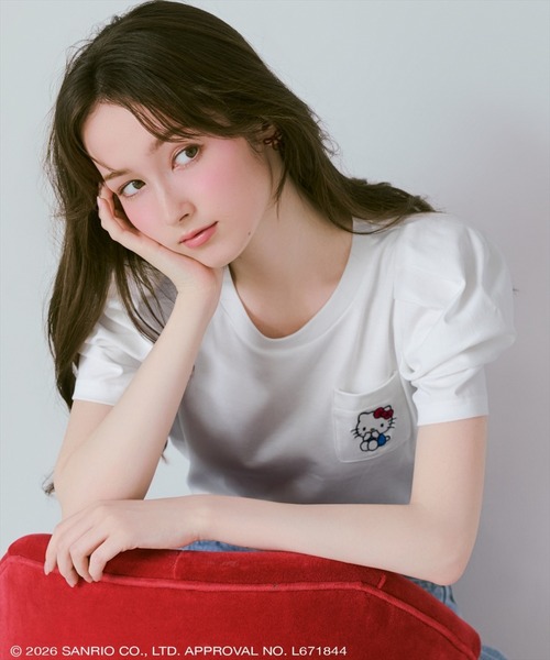 WILLSELECTION(ウィルセレクション)の「WILLSELECTION×HELLO KITTY 刺繍カットトップス(Tシャツ/カットソー・レディース・ブラック/オフホワイト/ホワイト系その他/ブラック系その他・FREE)」の21枚目の写真