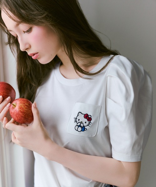 WILLSELECTION(ウィルセレクション)の「WILLSELECTION×HELLO KITTY 刺繍カットトップス(Tシャツ/カットソー・レディース・ブラック/オフホワイト/ホワイト系その他/ブラック系その他・FREE)」の11枚目の写真