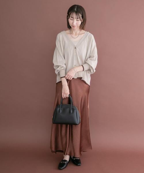 ITEMS URBANRESEARCH(アイテムズ アーバンリサーチ)の「ソフトタッチハイショクカーディガン(カーディガン/ボレロ・レディース・ブラウン/ネイビー/ライトベージュ・FREE)」の13枚目の写真