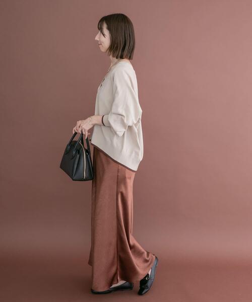 ITEMS URBANRESEARCH(アイテムズ アーバンリサーチ)の「ソフトタッチハイショクカーディガン(カーディガン/ボレロ・レディース・ブラウン/ネイビー/ライトベージュ・FREE)」の14枚目の写真