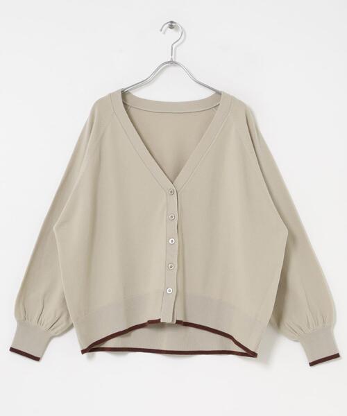 ITEMS URBANRESEARCH(アイテムズ アーバンリサーチ)の「ソフトタッチハイショクカーディガン(カーディガン/ボレロ・レディース・ブラウン/ネイビー/ライトベージュ・FREE)」の15枚目の写真