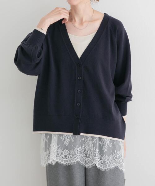 ITEMS URBANRESEARCH(アイテムズ アーバンリサーチ)の「ソフトタッチハイショクカーディガン(カーディガン/ボレロ・レディース・ブラウン/ネイビー/ライトベージュ・FREE)」の17枚目の写真