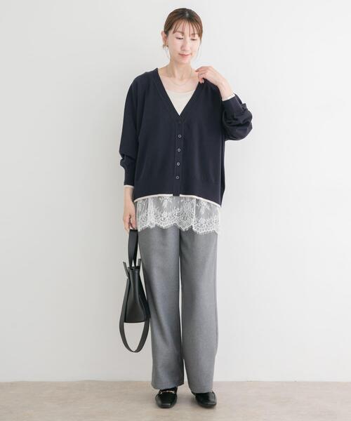 ITEMS URBANRESEARCH(アイテムズ アーバンリサーチ)の「ソフトタッチハイショクカーディガン(カーディガン/ボレロ・レディース・ブラウン/ネイビー/ライトベージュ・FREE)」の20枚目の写真