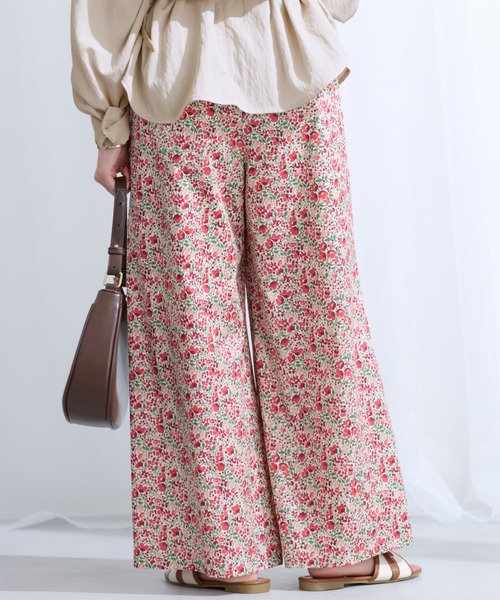 COHINA(コヒナ)の「【COHINA MADE WITH LIBERTY FABRIC】リボンベルトイージーパンツ 【低身長・小柄女性】(その他パンツ・レディース・ブルー/レッド・SHORT/REGULAR)」の15枚目の写真