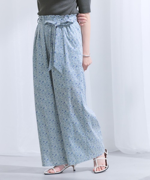 COHINA(コヒナ)の「【COHINA MADE WITH LIBERTY FABRIC】リボンベルトイージーパンツ 【低身長・小柄女性】(その他パンツ・レディース・ブルー/レッド・SHORT/REGULAR)」の19枚目の写真
