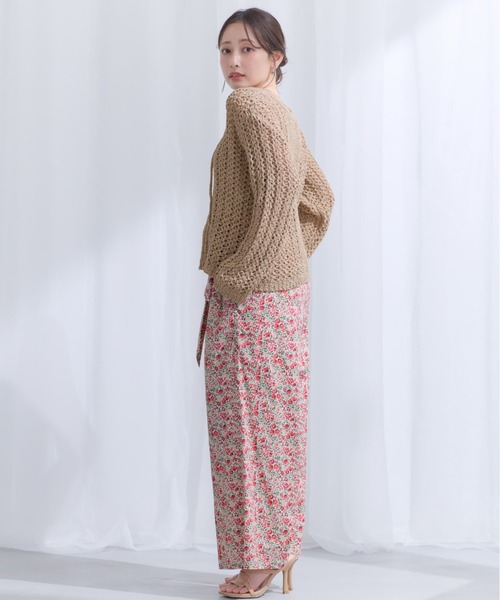 COHINA(コヒナ)の「【COHINA MADE WITH LIBERTY FABRIC】リボンベルトイージーパンツ 【低身長・小柄女性】(その他パンツ・レディース・ブルー/レッド・SHORT/REGULAR)」の22枚目の写真