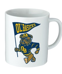 NYLAUS（ナイラス）の「Ol' Basics（オール・ベーシックス） マグカップ ブルドッグ&フラッグ ロゴ 昇華転写プリント 310ml 陶器 アメカジ ギフト（グラス/マグカップ/タンブラー）」