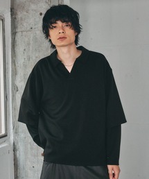 【LUXURY+EASY】<接触冷感/吸水速乾>SKIPPER FAKE LAYERED T-SHIRTS/ラグイージースキッパーフェイクレイヤードTシャツ