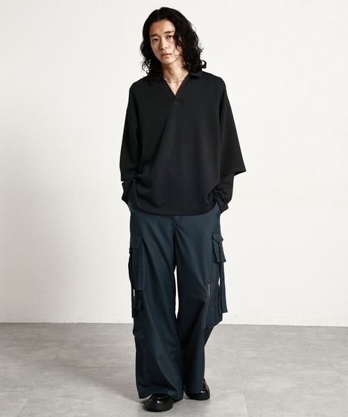 RAGEBLUE（レイジブルー）の「【LUXURY＋EASY】＜接触冷感/吸水速乾＞SKIPPER FAKE LAYERED T-SHIRTS/ラグイージースキッパーフェイクレイヤードTシャツ（Tシャツ/カットソー・メンズ・パープル/ブラック/グレー・MEDIUM/LARGE）」の5枚目の写真