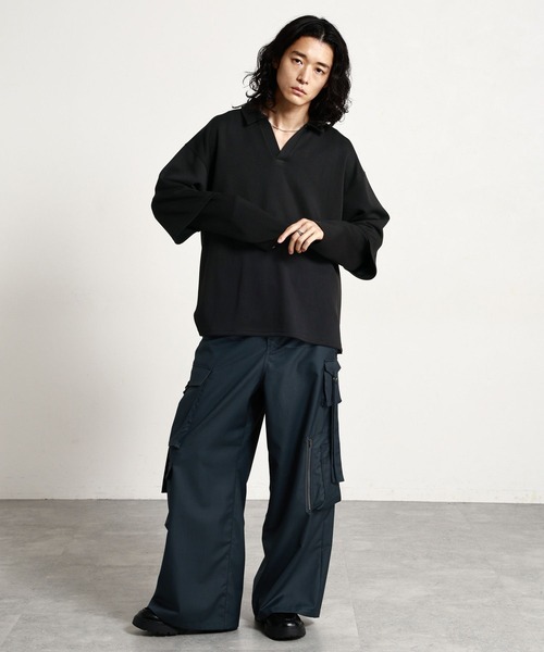 RAGEBLUE（レイジブルー）の「【LUXURY＋EASY】＜接触冷感/吸水速乾＞SKIPPER FAKE LAYERED T-SHIRTS/ラグイージースキッパーフェイクレイヤードTシャツ（Tシャツ/カットソー・メンズ・パープル/ブラック/グレー・MEDIUM/LARGE）」の6枚目の写真