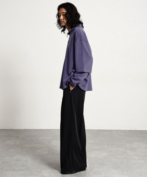 RAGEBLUE（レイジブルー）の「【LUXURY＋EASY】＜接触冷感/吸水速乾＞SKIPPER FAKE LAYERED T-SHIRTS/ラグイージースキッパーフェイクレイヤードTシャツ（Tシャツ/カットソー・メンズ・パープル/ブラック/グレー・MEDIUM/LARGE）」の21枚目の写真