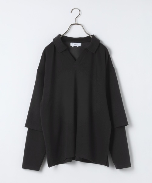 RAGEBLUE（レイジブルー）の「【LUXURY＋EASY】＜接触冷感/吸水速乾＞SKIPPER FAKE LAYERED T-SHIRTS/ラグイージースキッパーフェイクレイヤードTシャツ（Tシャツ/カットソー・メンズ・パープル/ブラック/グレー・MEDIUM/LARGE）」の15枚目の写真