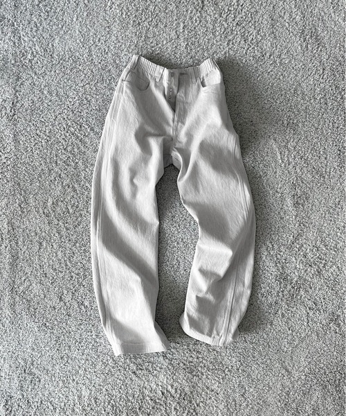 KAIKO(カイコー)の「KAIKO Sturdy denim pants(デニムパンツ・メンズ・ライトグレー・1/2)」の4枚目の写真