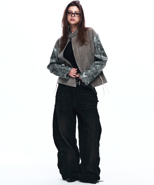 RSSC（アールエスエスシー）の「INCISION WASHED CORDUROY PANTS - BLACK（その他パンツ・レディース・その他・1/2）」の6枚目の写真