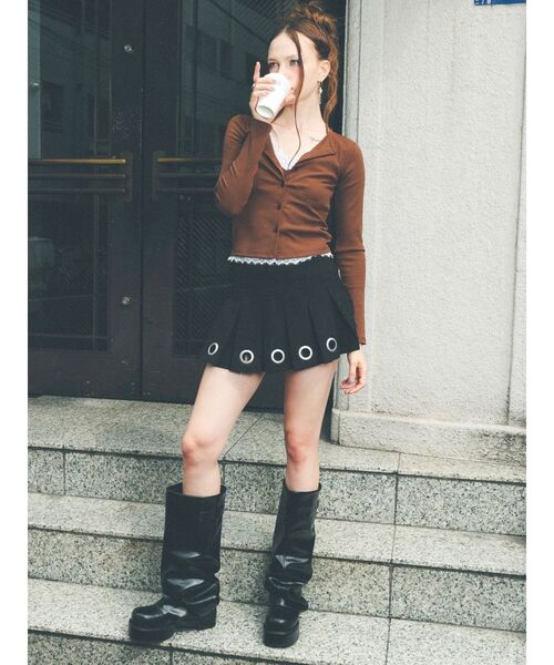 EVRIS(エヴリス)の「ボリュームギャザーロングブーツ(ブーツ・レディース・ブラック/ブラウン・SMALL/MEDIUM/LARGE)」の18枚目の写真