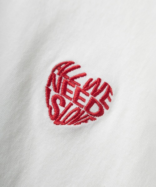 SlashDate(スラッシュデイト)の「【85】別注 ワンポイント ハートロゴ刺繍 クルーネック ロングスリーブTシャツ/ロンT/長袖Tシャツ/ドローコード/ユニセックス/レディース/メンズ【Sサイズ~Lサイズ】(Tシャツ/カットソー・メンズ・ホワイト/ホワイト系/ホワイト系1/ホワイト系2/ブラック/ブラック系/ブラック系1/ブラック系2/ピンク/ピンク系・M/L/S)」の14枚目の写真
