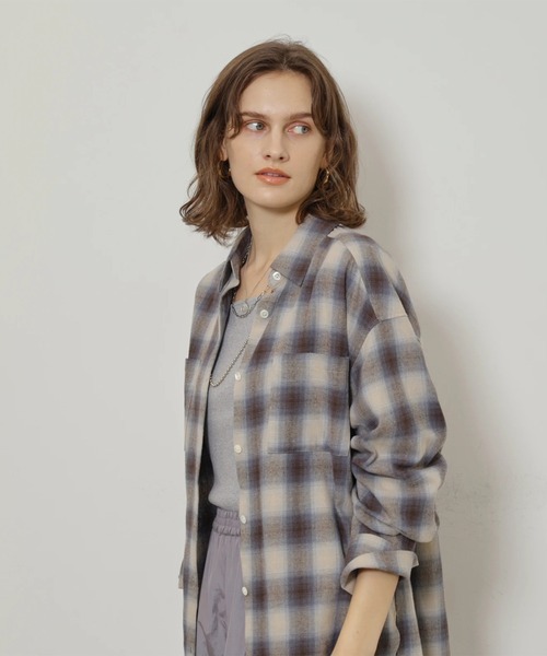 CADUNE(カデュネ)の「ネルシャツ(シャツ/ブラウス・レディース・ライトグレー・38)」の3枚目の写真