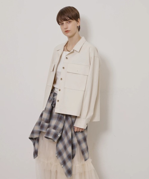 CADUNE(カデュネ)の「ネルシャツ(シャツ/ブラウス・レディース・ライトグレー・38)」の13枚目の写真