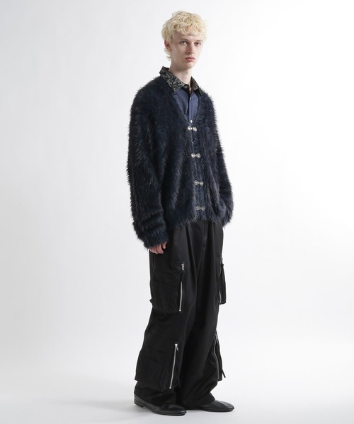 HARE（ハレ）の「【SET UP対応】ZIPユーティリティカーゴパンツ(HARE)（カーゴパンツ・メンズ・レッド/ブラック/グレー・MEDIUM/SMALL）」の4枚目の写真