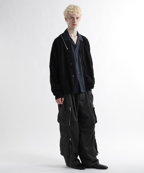 HARE（ハレ）の「【SET UP対応】ZIPユーティリティカーゴパンツ(HARE)（カーゴパンツ・メンズ・レッド/ブラック/グレー・MEDIUM/SMALL）」の5枚目の写真