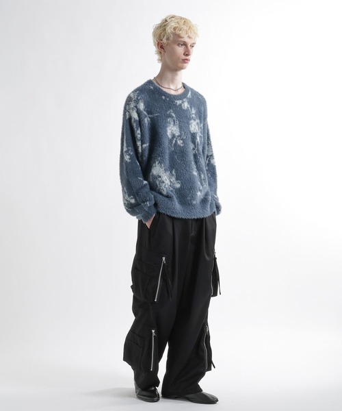 HARE（ハレ）の「【SET UP対応】ZIPユーティリティカーゴパンツ(HARE)（カーゴパンツ・メンズ・レッド/ブラック/グレー・MEDIUM/SMALL）」の8枚目の写真