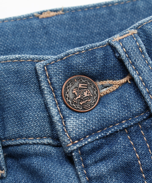 glamb mini（グラムミニ）の「Nelson pants（デニムパンツ・キッズ・インディゴブルー/ライトインディゴブルー・1/3/2/4）」の7枚目の写真